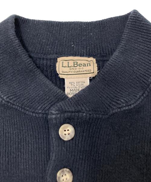 L.L.Bean（エルエルビーン）L.L.Bean (エルエルビーン) ヘンリーネックニット ネイビー サイズ:Lの古着・服飾アイテム