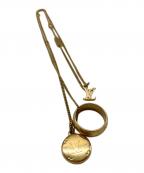 LOUIS VUITTONルイ ヴィトン）の古着「リングネックレレス・モノグラム」｜ゴールド