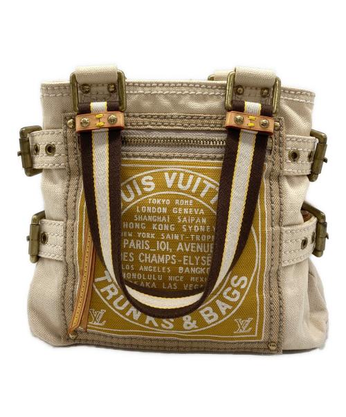 LOUIS VUITTON（ルイ ヴィトン）LOUIS VUITTON (ルイ ヴィトン) グローブショッパーMM ベージュ×イエローの古着・服飾アイテム