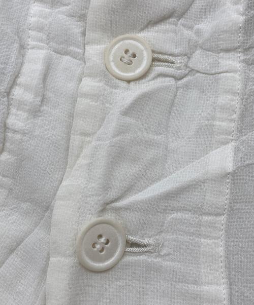 ROBE DE CHAMBRE COMME DES GARCONS（ローブドシャンブル コムデギャルソン）ROBE DE CHAMBRE COMME DES GARCONS (ローブドシャンブル コムデギャルソン) シアーロングジャケット ホワイト サイズ:Mの古着・服飾アイテム