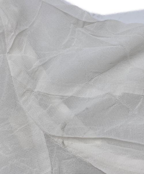 ROBE DE CHAMBRE COMME DES GARCONS（ローブドシャンブル コムデギャルソン）ROBE DE CHAMBRE COMME DES GARCONS (ローブドシャンブル コムデギャルソン) シアーロングジャケット ホワイト サイズ:Mの古着・服飾アイテム