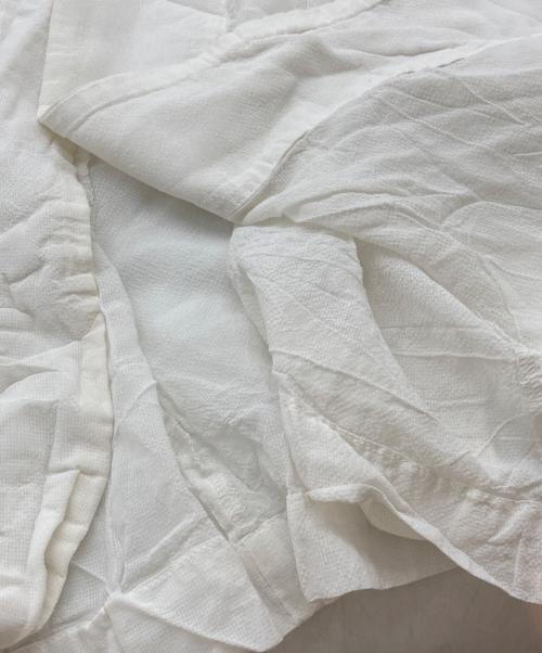 ROBE DE CHAMBRE COMME DES GARCONS（ローブドシャンブル コムデギャルソン）ROBE DE CHAMBRE COMME DES GARCONS (ローブドシャンブル コムデギャルソン) シアーロングジャケット ホワイト サイズ:Mの古着・服飾アイテム