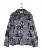 WEIRDOウィアード）の古着「HORROR MAGAZINE - L/S SHIRTS」｜グレー