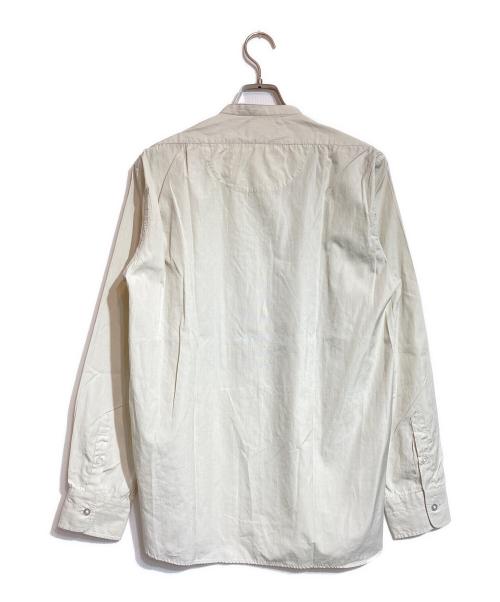 GLAD HAND（グラッドハンド）GLAD HAND (グラッドハンド) SEGAR - STAND COLLAR SHIRTS グレー サイズ:Lの古着・服飾アイテム