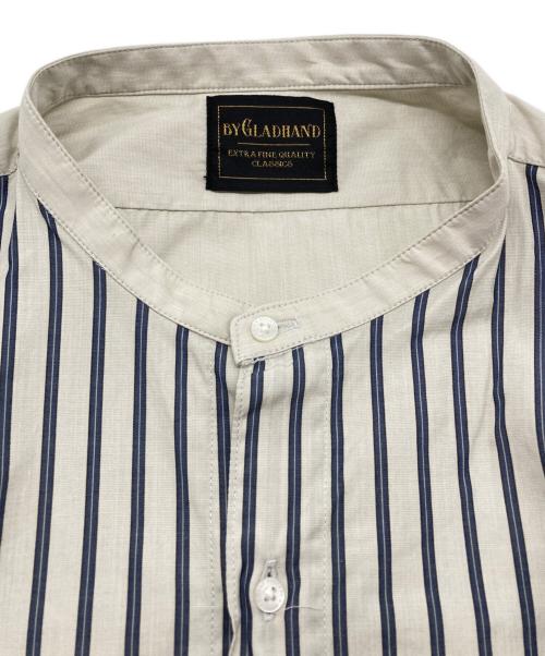 GLAD HAND（グラッドハンド）GLAD HAND (グラッドハンド) SEGAR - STAND COLLAR SHIRTS グレー サイズ:Lの古着・服飾アイテム