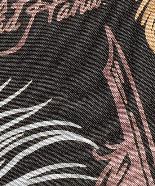 GLAD HAND（グラッドハンド）GLAD HAND (グラッドハンド) PEACOCK QUILL - S/S SHIRTS ブラック サイズ:Mの古着・服飾アイテム