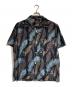 GLAD HAND（グラッドハンド）の古着「PEACOCK QUILL - S/S SHIRTS」｜ブラック