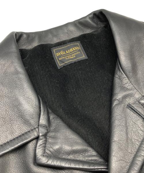 BY GLADHAND（バイグラッドハンド）BY GLADHAND (バイグラッドハンド) レザーカーコート ブラック サイズ:XLの古着・服飾アイテム