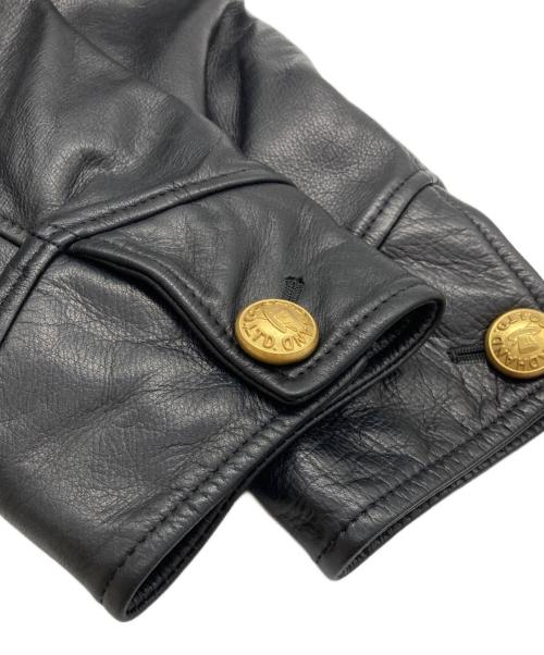 BY GLADHAND（バイグラッドハンド）BY GLADHAND (バイグラッドハンド) レザーカーコート ブラック サイズ:XLの古着・服飾アイテム