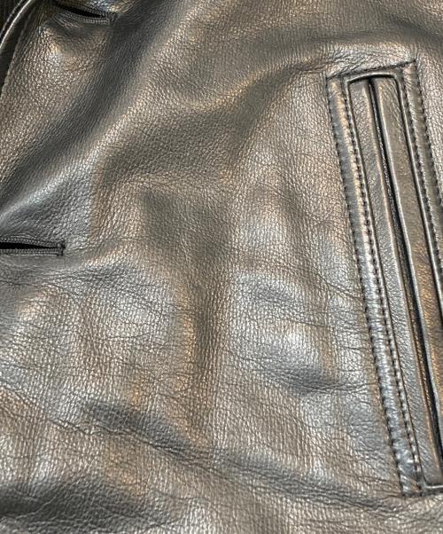 BY GLADHAND（バイグラッドハンド）BY GLADHAND (バイグラッドハンド) レザーカーコート ブラック サイズ:XLの古着・服飾アイテム