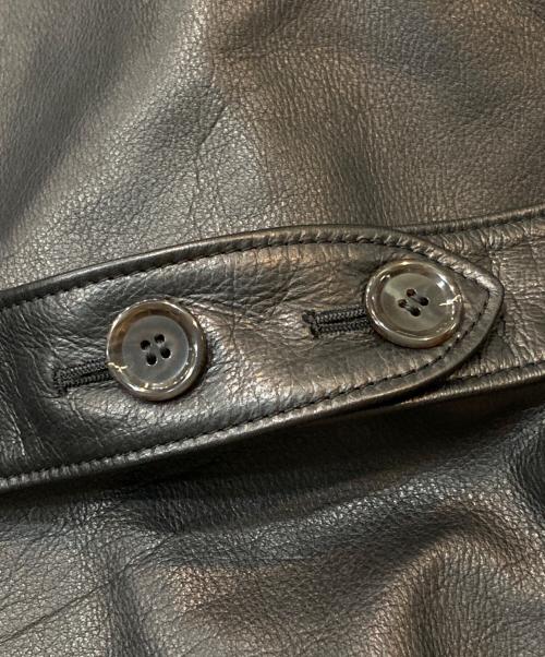 BY GLADHAND（バイグラッドハンド）BY GLADHAND (バイグラッドハンド) レザーカーコート ブラック サイズ:XLの古着・服飾アイテム