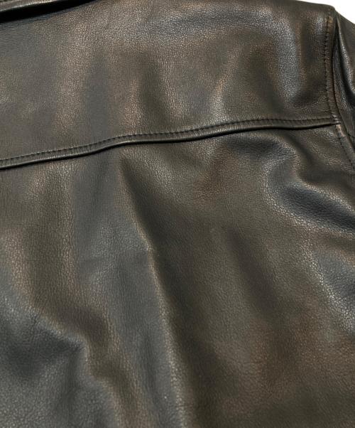 BY GLADHAND（バイグラッドハンド）BY GLADHAND (バイグラッドハンド) レザーカーコート ブラック サイズ:XLの古着・服飾アイテム