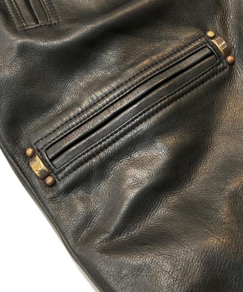 BY GLADHAND（バイグラッドハンド）BY GLADHAND (バイグラッドハンド) レザーカーコート ブラック サイズ:XLの古着・服飾アイテム