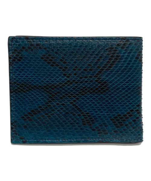 ROBERTO CAVALLI（ロベルトカヴァリ）ROBERTO CAVALLI (ロベルトカヴァリ) 2つ折り財布 ブルーの古着・服飾アイテム