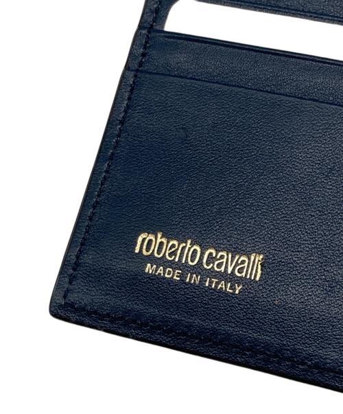 ROBERTO CAVALLI（ロベルトカヴァリ）ROBERTO CAVALLI (ロベルトカヴァリ) 2つ折り財布 ブルーの古着・服飾アイテム