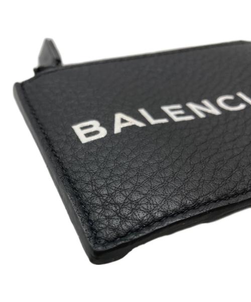 BALENCIAGA（バレンシアガ）BALENCIAGA (バレンシアガ) ロゴプリント カードホルダー ブラックの古着・服飾アイテム