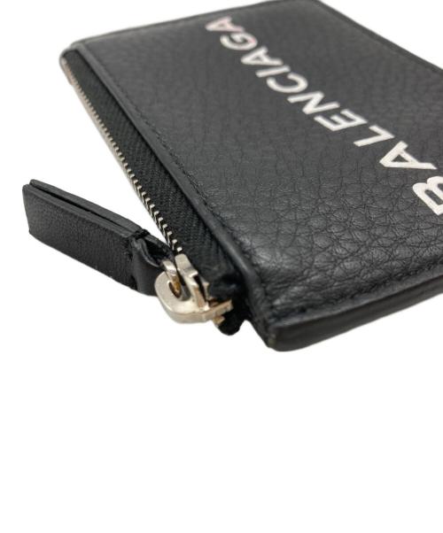 BALENCIAGA（バレンシアガ）BALENCIAGA (バレンシアガ) ロゴプリント カードホルダー ブラックの古着・服飾アイテム