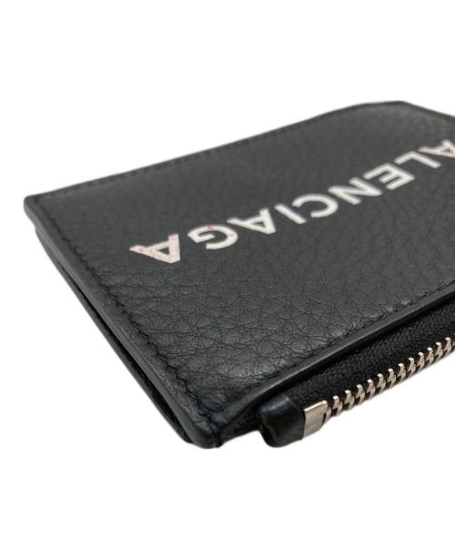 BALENCIAGA（バレンシアガ）BALENCIAGA (バレンシアガ) ロゴプリント カードホルダー ブラックの古着・服飾アイテム