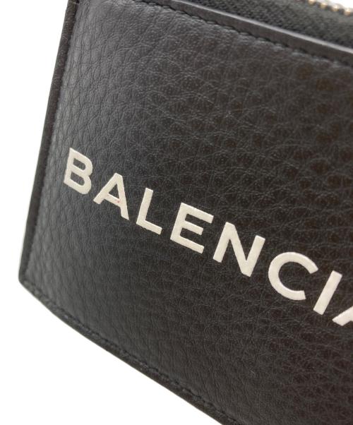 BALENCIAGA（バレンシアガ）BALENCIAGA (バレンシアガ) ロゴプリント カードホルダー ブラックの古着・服飾アイテム