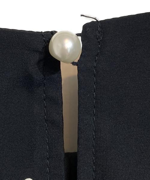 BEARDSLEY（ビアズリー）BEARDSLEY (ビアズリー) ドットブラウス ブラック サイズ:Fの古着・服飾アイテム