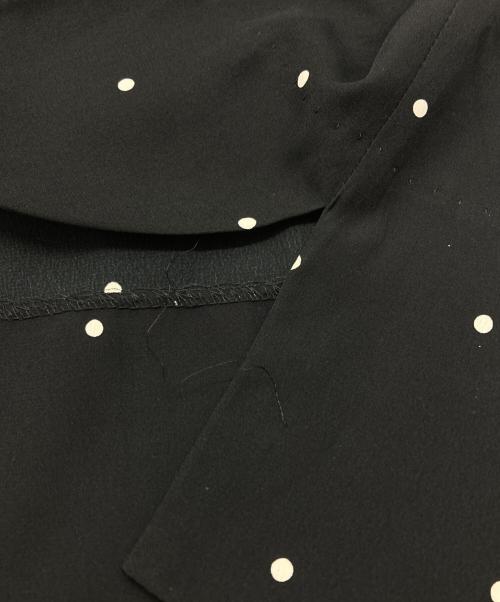 BEARDSLEY（ビアズリー）BEARDSLEY (ビアズリー) ドットブラウス ブラック サイズ:Fの古着・服飾アイテム