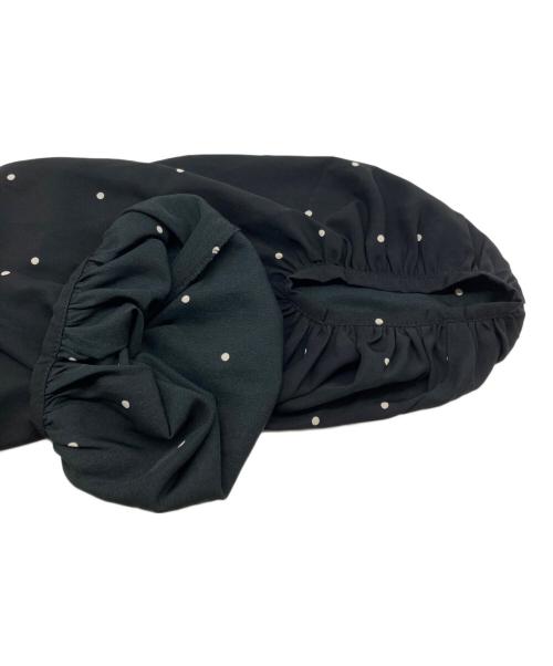 BEARDSLEY（ビアズリー）BEARDSLEY (ビアズリー) ドットブラウス ブラック サイズ:Fの古着・服飾アイテム