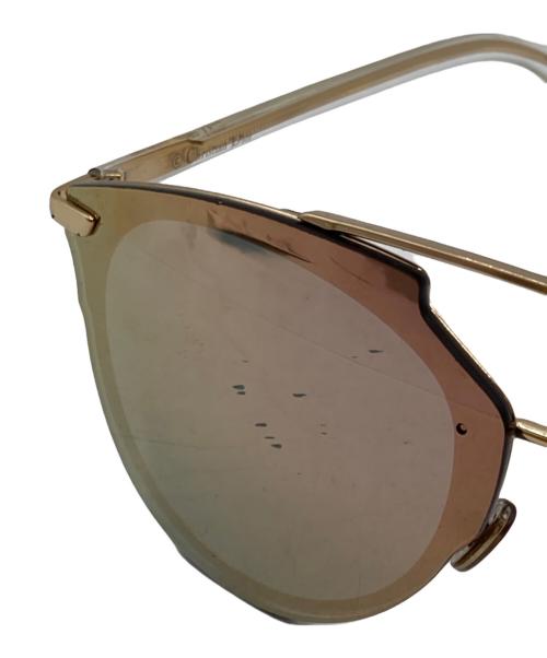 Christian Dior（クリスチャン ディオール）Christian Dior (クリスチャン ディオール) リクレクティッド ローズ・ミラーサングラス ベージュの古着・服飾アイテム