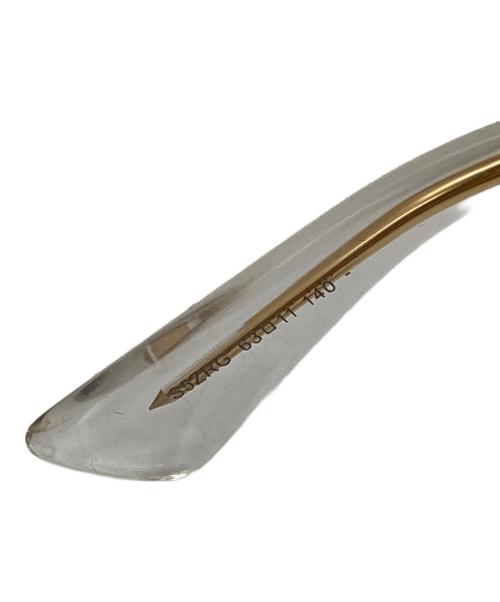 Christian Dior（クリスチャン ディオール）Christian Dior (クリスチャン ディオール) リクレクティッド ローズ・ミラーサングラス ベージュの古着・服飾アイテム