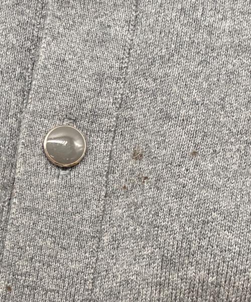 CABAN（キャバン）CABaN (キャバン) コットンカシミヤ パールロゴポロカーディガン グレー サイズ:Freeの古着・服飾アイテム