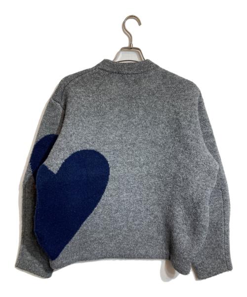 NKNIT（ンニット）NKNIT (ンニット) ハートパターンニット グレー サイズ:Freeの古着・服飾アイテム