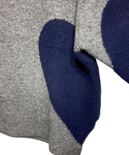NKNIT（ンニット）NKNIT (ンニット) ハートパターンニット グレー サイズ:Freeの古着・服飾アイテム