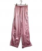 PRANK PROJECTプランクプロジェクト）の古着「Glossy Volume Jersey Pants」｜ピンク