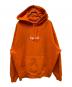 SUPREME（シュプリーム）の古着「Box Logo Hooded Sweatshirt」｜オレンジ(Orange)