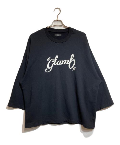glamb（グラム）glamb (グラム) Wide Sleeve Logo Sweat ブラック サイズ:Ｍの古着・服飾アイテム