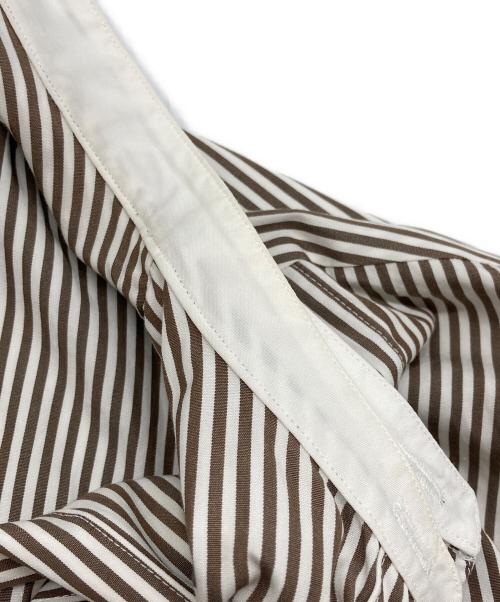 DRAWER（ドゥロワー）DRAWER (ドゥロワー) ストライプシャツワンピース ベージュ サイズ:36の古着・服飾アイテム
