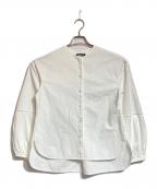 DRAWERドゥロワー）の古着「コットンドビーバルーンスリーブ ブラウス」｜ホワイト