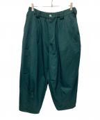 TIGHTBOOTH PRODUCTIONタイトブースプロダクション）の古着「2タックバギーパンツ」｜グリーン