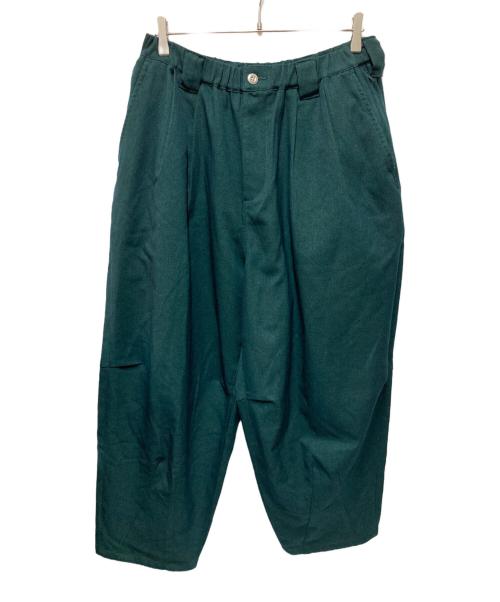 TIGHTBOOTH PRODUCTION（タイトブースプロダクション）TIGHTBOOTH PRODUCTION (タイトブースプロダクション) 2タックバギーパンツ グリーン サイズ:Lの古着・服飾アイテム