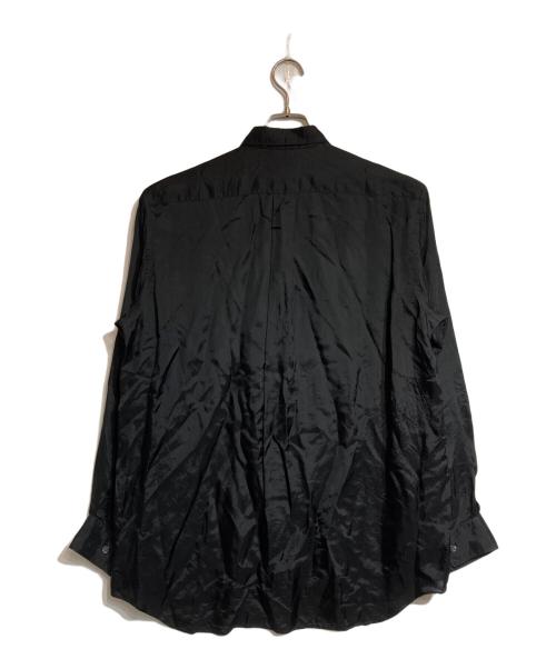 COMME des GARCONS SHIRT（コムデギャルソンシャツ）COMME des GARCONS SHIRT (コムデギャルソンシャツ) キュプラレギュラーカラーシャツ ブラック サイズ:Lの古着・服飾アイテム