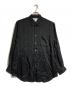 COMME des GARCONS SHIRT（コムデギャルソンシャツ）の古着「キュプラレギュラーカラーシャツ」｜ブラック
