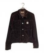 SYUMAN.シュウマン）の古着「Velours Shirts jkt」｜ブラウン
