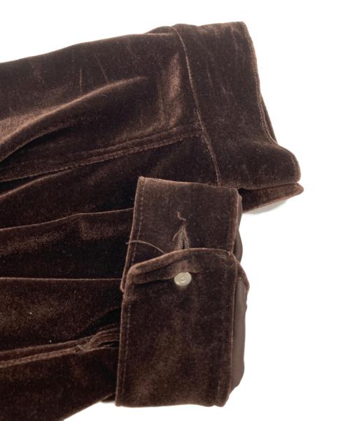 SYUMAN.（シュウマン）SYUMAN. (シュウマン) Velours Shirts jkt ブラウン サイズ:2の古着・服飾アイテム