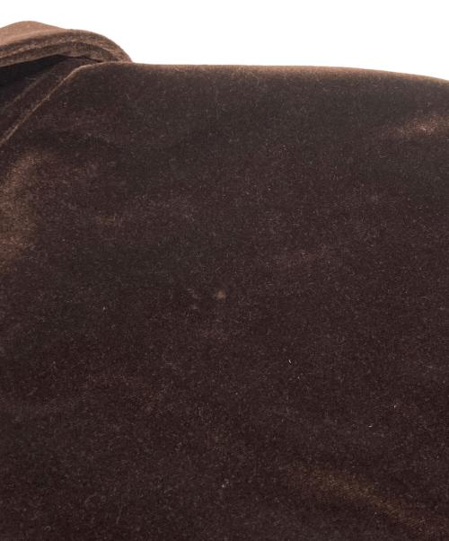 SYUMAN.（シュウマン）SYUMAN. (シュウマン) Velours Shirts jkt ブラウン サイズ:2の古着・服飾アイテム