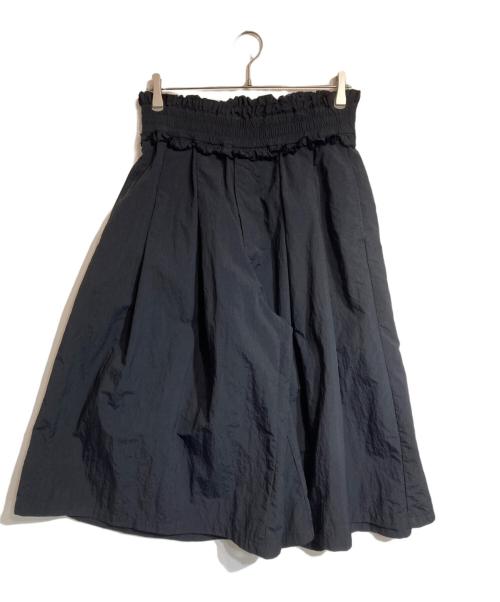 SYUMAN.（シュウマン）SYUMAN. (シュウマン) ナイロンスカートワイドパンツ ブラック サイズ:2の古着・服飾アイテム