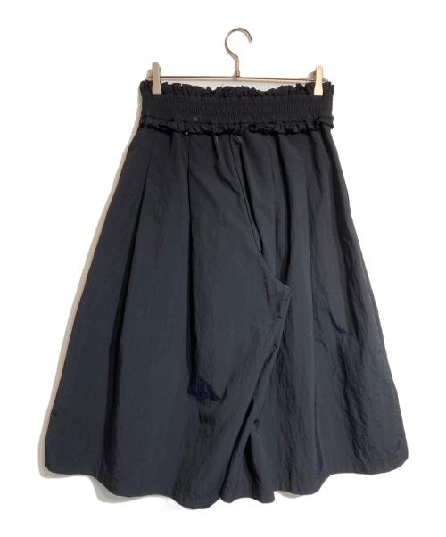 SYUMAN.（シュウマン）SYUMAN. (シュウマン) ナイロンスカートワイドパンツ ブラック サイズ:2の古着・服飾アイテム