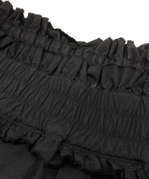 SYUMAN.（シュウマン）SYUMAN. (シュウマン) ナイロンスカートワイドパンツ ブラック サイズ:2の古着・服飾アイテム