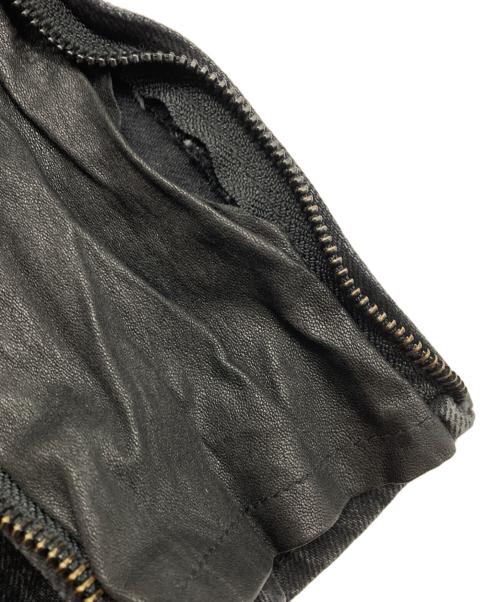 FORSOMEONE（フォーサムワン）FORSOMEONE (フォーサムワン) フルクラッシュリペア デニムパンツ ブラック サイズ:48の古着・服飾アイテム