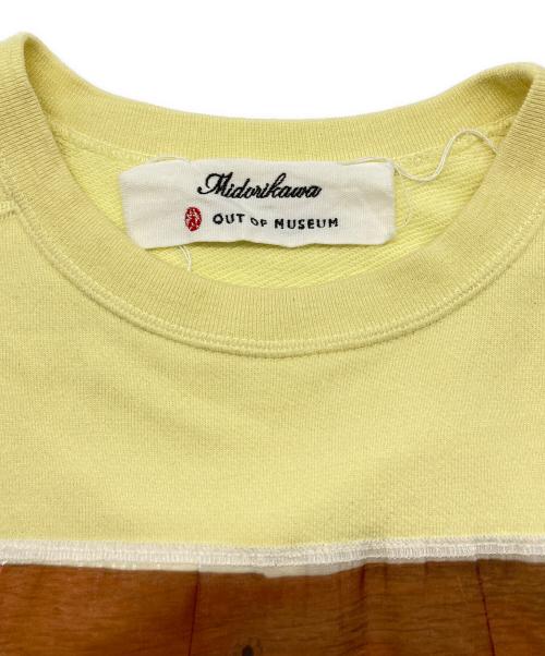 Midorikawa（ミドリカワ）Midorikawa (ミドリカワ) OUT OF MUSEUM CREW イエロー サイズ:Sの古着・服飾アイテム