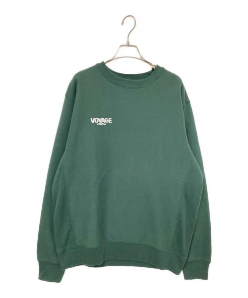 VOYAGE（ボヤージュ）VOYAGE (ボヤージュ) クルーネックスウェット グリーン サイズ:Mの古着・服飾アイテム