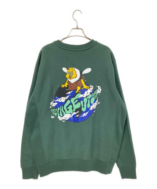 VOYAGE（ボヤージュ）VOYAGE (ボヤージュ) クルーネックスウェット グリーン サイズ:Mの古着・服飾アイテム